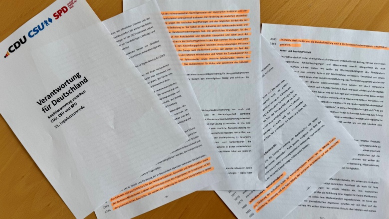 Foto Koalitionsvertrag