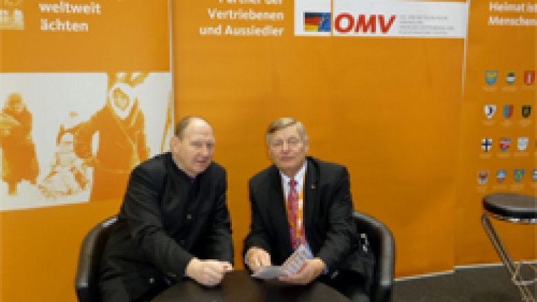 Vorsitzender der Gruppe der Vertriebenen, Aussiedler und deutschen Minderheiten der CDU/CSU Bundestagsfraktion Klaus Brähmig MdB mit Helmut Sauer