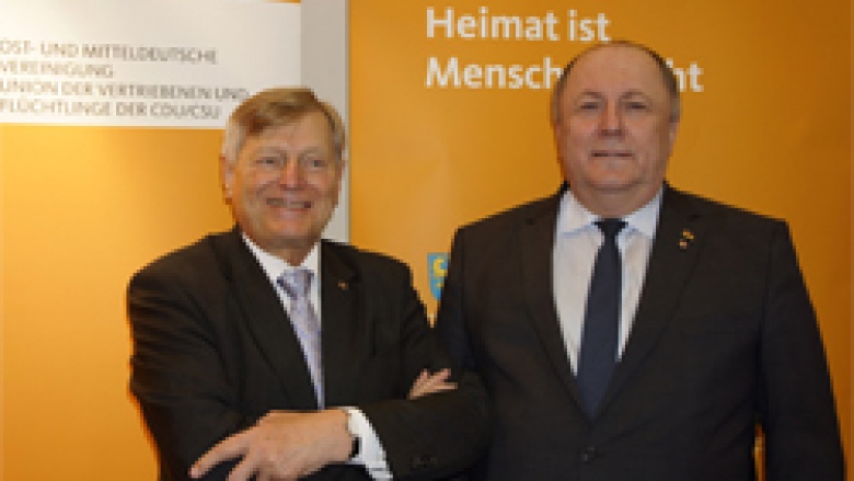 Helmut Sauer mit Heinrich Zertik MdB