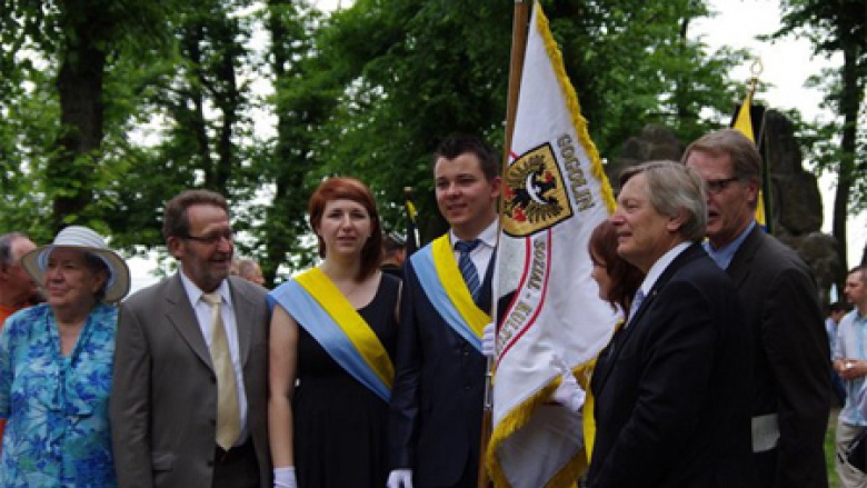 (v.l.n.r.): Renate Zajaczkowska, Klaus Plaszczek, Joanna Hassa, Damian Hutsch, Helmut Sauer (Salzgitter) und Bernhard Brasack.
