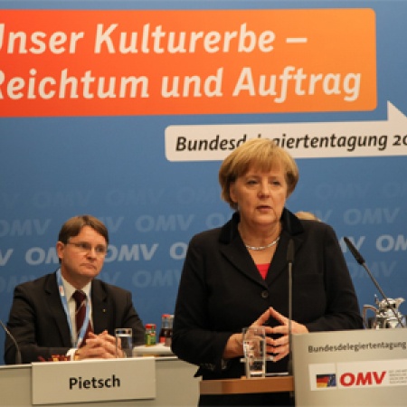 Bundeskanzlerin Dr. Angela Merkel bei ihrer Rede