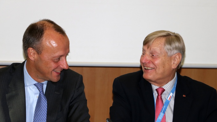 Friedrich Merz mit Helmut Sauer