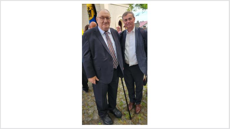 Egon Primas mit Bernard Gaida