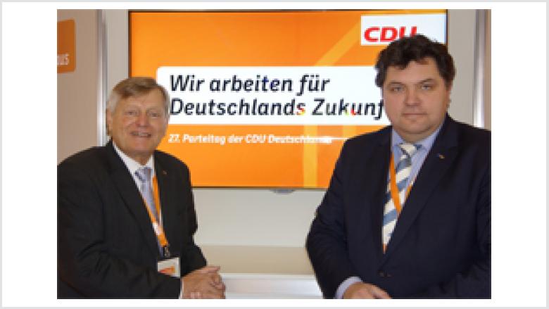 Erneut gewählte EVP-Delegierte Helmut Sauer (Salzgitter) und Uwe Schäfer (Wolfenbüttel)